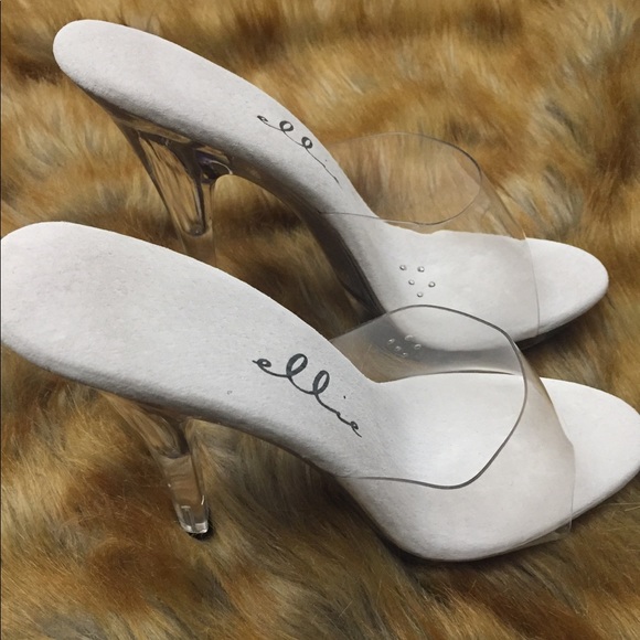 Clear Vinyl high heel mule - Picture 5 of 5